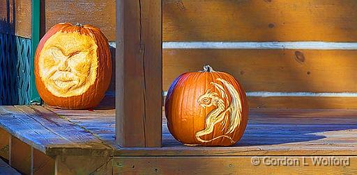 Carved Pumpkins_30486-7.jpg - Photographed at Lombardy, Ontario, Canada.